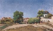 Camille Pissaro The Crossroads,pontoise oil painting artist